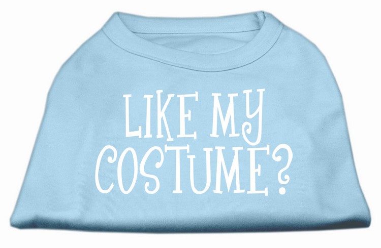 Like my costume? Screen Print Shirt Baby Blue XS